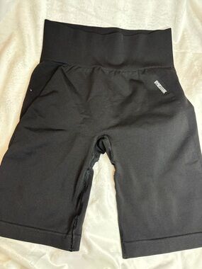 Gymshark Black High-Rise Performance Shorts